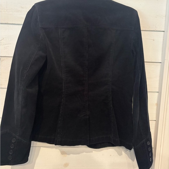 LOFT Black Blazer corduroy Classic Suit Jacket - Picture 4 of 14
